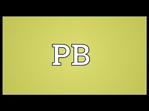 PB Meaning