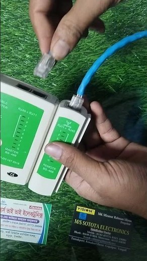 RJ45 + RJ11 Cable Tester | Easy internet Cable Check #cabletester