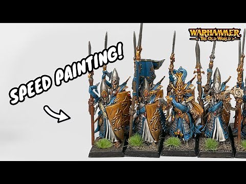 Speed paint: High Elf - Lothern Sea Guard | Warhammer - Old World