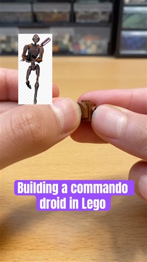 Building a commando droid in Lego #legomoc #legostarwars