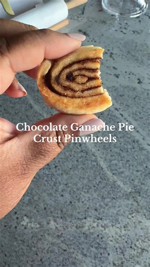 Chocolate Ganache Pie Crust Pinwheels Recipe