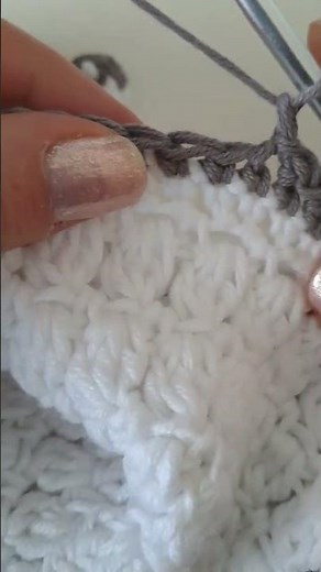 Pretty and easy crochet border #shorts #crochet #baby