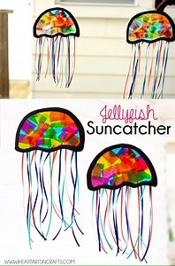 50K views · 111 reactions | JELLYFISH SUNCATCHER...What a cute craft...