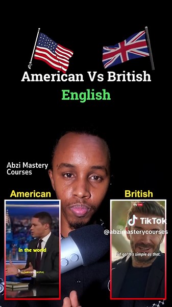 American English Vs British Accent Comparison