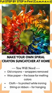 Make Your Own Spiral Crayon Suncatcher at Home Looking for a craft that turns old crayons into something bright and beautiful? This DIY Spiral Suncatcher is colorful, creative, and perfect for catching the sunlight on a bright afternoon. With just a few simple supplies, you can transform leftover crayons into a dazzling piece of art. | Kira Recipes
