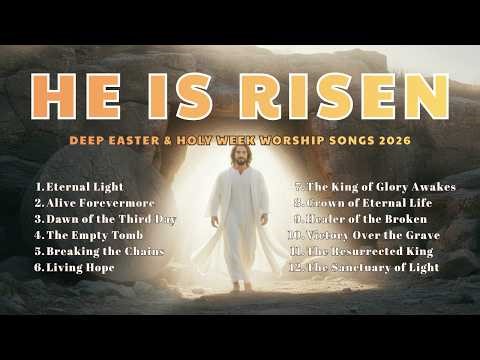 He is Risen | Deep Easter & Holy Week Worship Songs 2026 (Lyrics & Scriptures) 🕊️