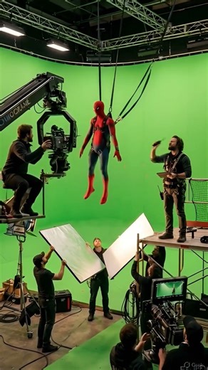 Spider-Man Stunts & VFX Explained (Behind The Scenes) #spiderman #shorts #short #behindthescenes