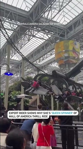 Expert rider shows why she's 'Queen Spinner' of Mall of America thrill ride