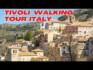 Virtual Walking Tour in 4K 60fps - TIVOLI, Lazio - Trip to Italy - Top Italian Destinations