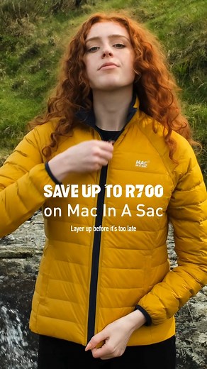 1.9K views | You know that jacket you keep meaning to buy? ➡️ The one that’s actually warm, lightweight and packs down when you don’t need it?  This is your sign! Right now, you can save up to R700 on Mac In A Sac’s best jackets: Polar Down, Ultralite and Synergy.  Move quick. These deals won’t last forever! | Trappers | Facebook
