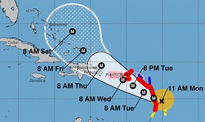Hurricane Maria brings heavy winds to Martinique