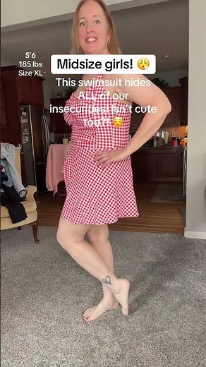 Blooming Jelly Womens Gingham One Piece Swim Dress Tummy Control Swimsuits Modest Bathing Suit Full