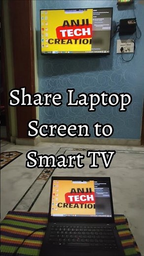 Share Laptop Screen to Smart TV#ytshorts #laptop #tv