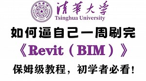 【2025最新版Revit (BIM) 教程】清华大佬198小时讲完的Revit教程，全程干货无废话！B站最用心的BIM零基础系统教程，7 天掌握 BIM建模！