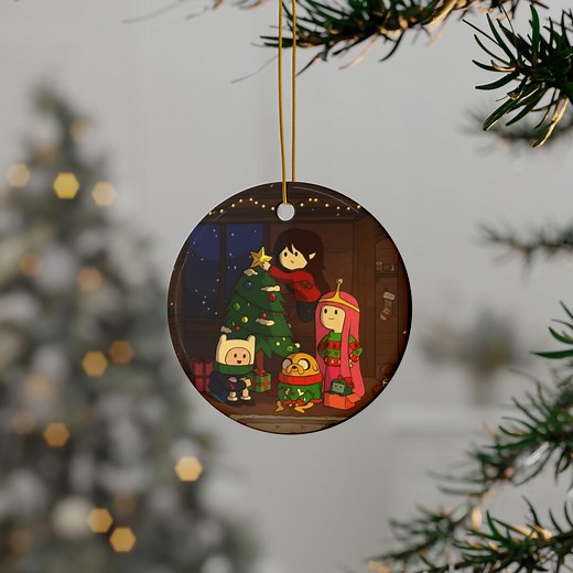 Adventure Time Christmas Ornament: Cartoon Ceramic Holiday Decors Gift - Etsy