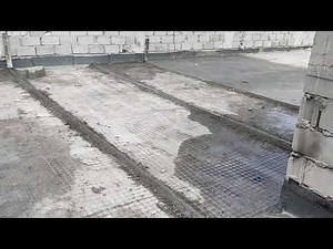 Concrete Topping at Slab / Flooring for Water proofing protection with Reference for Slope