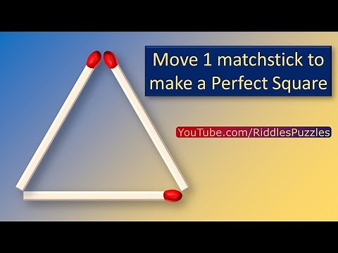 Move 1 matchstick to make a Perfect Square