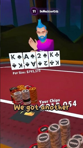 So very close! #vr #virtualreality #vrgaming #meta #oculus #oculusquest2 #poker #onlinegaming