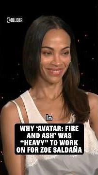 Why Avatar: Fire and Ash Was Heavy to Work on For Zoe Saldaña #avatar #zoesaldana