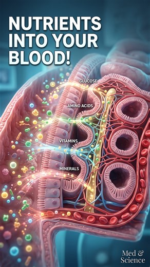 How Nutrients Enter Your Bloodstream? | Med & Science #NutrientAbsorption, #Nutrients, #Bloodstream,
