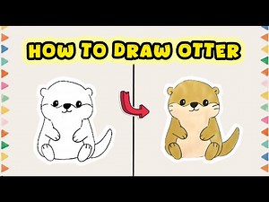 How to Draw an Otter – Easy Animal Drawing Guide with Markers