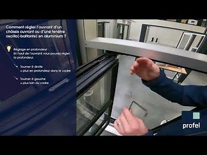 Comment régler l'ouvrant d'une fenêtre oscillo(-battante) en aluminium?
