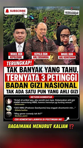 VIRAL! Fakta 3 Petinggi Badan Gizi Nasional Jadi Sorotan Netizen