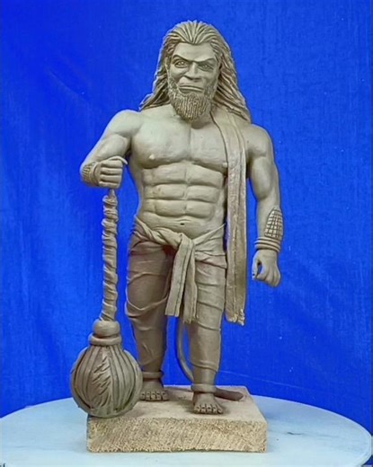 Bajrangbali hanuman idol making with clay step by step