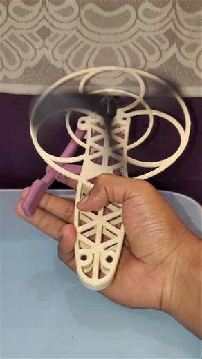 Hand Powered 3D Printed Fan 🔥| #shorts