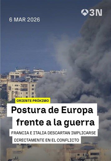 Francia e Italia evitan involucrarse en la guerra con Irán