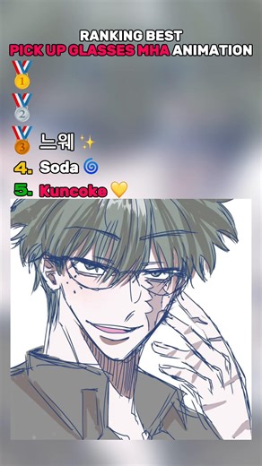 Ranking the Best Pick Up Glasses in MHA Animation