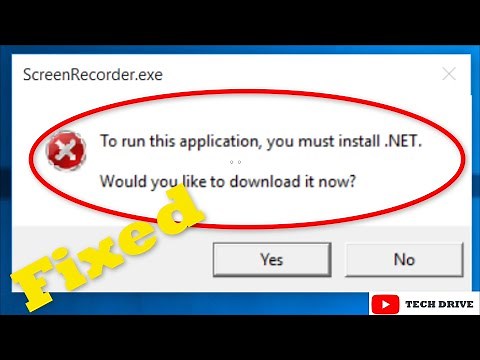 How To Fix "To run this application, you must install.NET" Error (Solved) - 2022