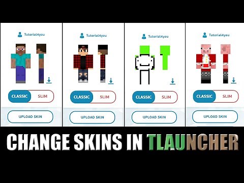 How to Register and Change Skins in TLauncher Minecraft | Latest 2023