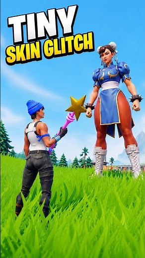 SECRET BROKEN TINY SKIN GLITCH in Fortnite Chapter 7 Season 4... 💀 #fortnite #shorts #gaming