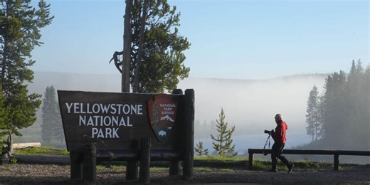 Yellowstone National Park gears up for summer season by opening entrances