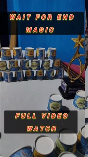 🎯 Amazing Cup Stacking Trick | Wait For The End! 😱#cupchallenge #cupstacking
