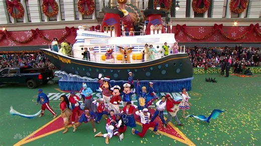 Disney Treasure Float Sails Through New York City During the 2023 Macy’s Thanksgiving Parade • The Disney Cruise Line Blog