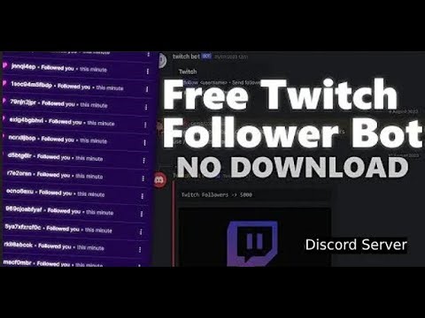 Twitch Follow Bot FREE | Discord Bot (2025)