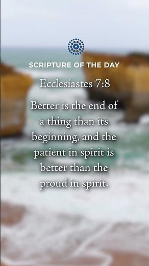 Why Patience Beats Pride ⏳ Ecclesiastes 7:8 #BibleVerse