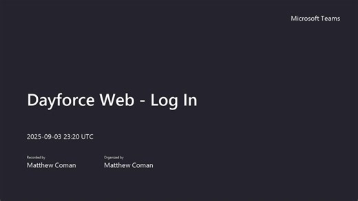 Dayforce Web - Log In