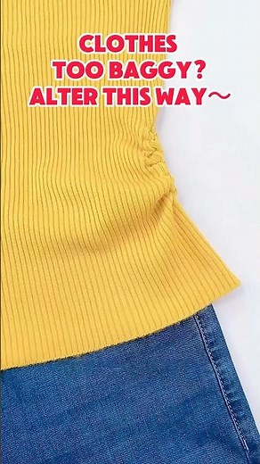 Resize your clothes!simple and stylish diy!#sewing #needlework #lifestyle