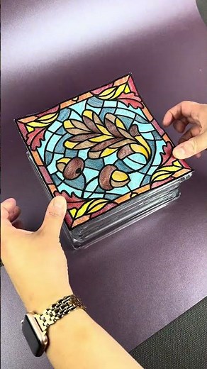 How to Make an Embroidered Stained Glass Light Block #sewing #embroideryhoop