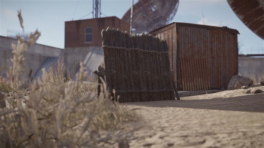 ICYMI, Wood, Stone, Concrete, and Sandbag barricades can now be placed on the terrain around Monuments. This allows you to take cover as you enter and exit monuments, as well as take cover inside the open fields inside Monuments. https://rust.facepunch.com/news/seismicshift 🧱 | Play Rust