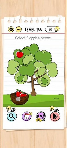 Brain Test Level 166 Solution & Walkthrough | Tricky Puzzles (Android & iOS Shorts)