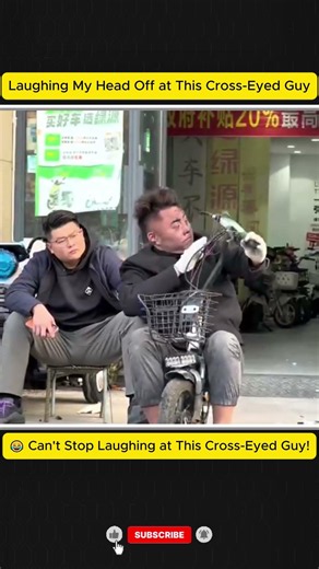 😂 This Cross-Eyed Guy Is Too Funny! #funny #comedy #shorts
