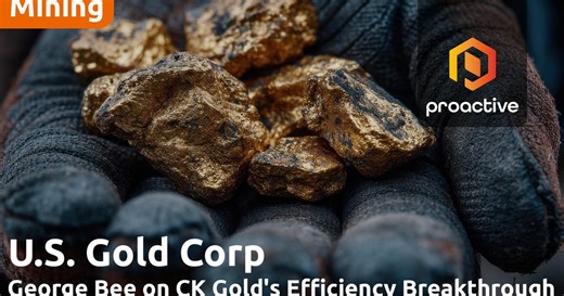 U.S. Gold Corp adopts Jameson Cell tech at CK Gold, boosting recovery and economics