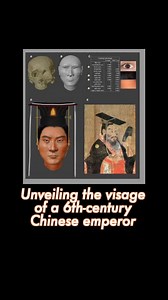 161K views · 1K reactions | Chinese scientists have reconstructed via genome analysis the face of an ancient Chinese ethnic minority emperor who lived over 1,400 years ago. #DNA #scientists #ancient #China #Chinese | China Xinhua News | Facebook