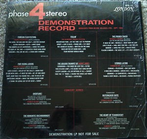 Various - Phase 4 Stereo Demonstration Record - Highlights From Recent Releases (Feb. - Sept. '68)