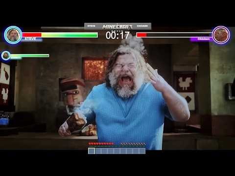 Steve's Lava Chicken Song with healthbars