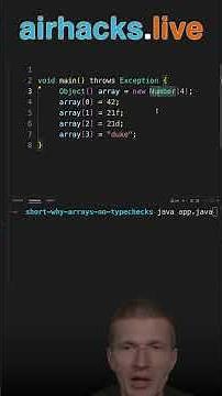 Arrays, Compiler Mission Impossible and ArrayStoreException #java #shorts #coding #airhacks